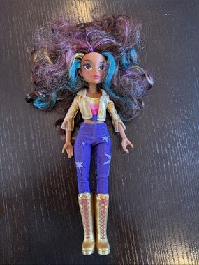 Unicorn Academy Colorful Sophia Doll with Purple Star Pants and Gold Boots